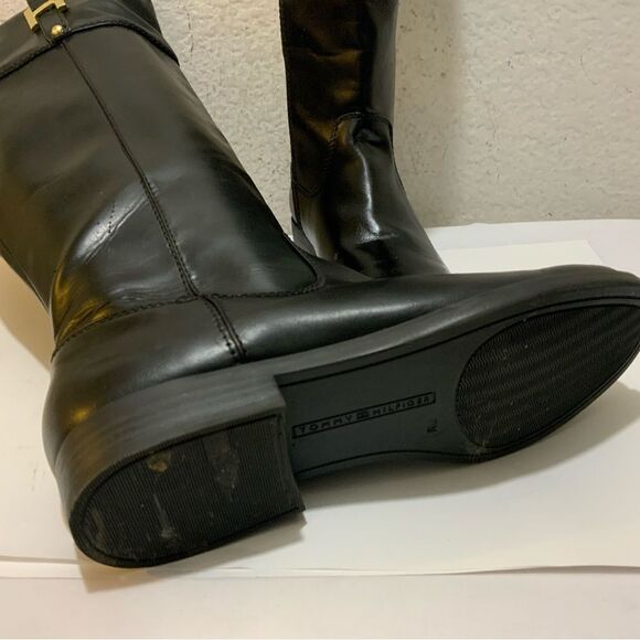 Tommy Hilfiger Women's Shyenne 3 Riding Boot Black Size 7.5 M - Picture 9 of 15